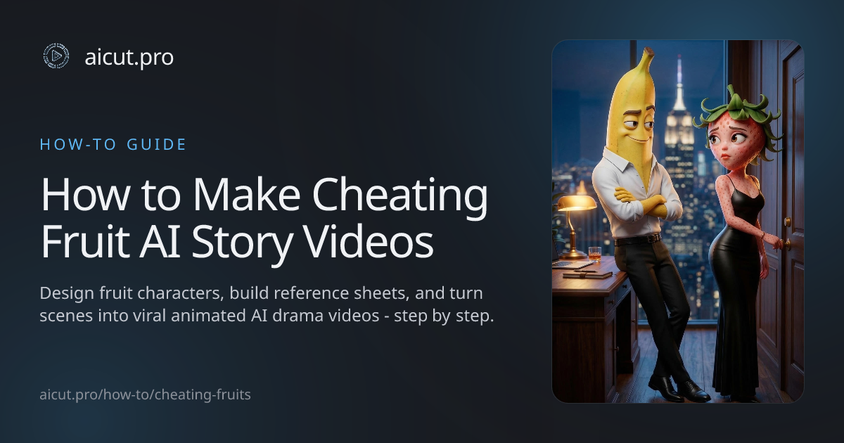 How to Make Cheating Fruit AI Story Videos | Step-by-Step Guide | AICUT