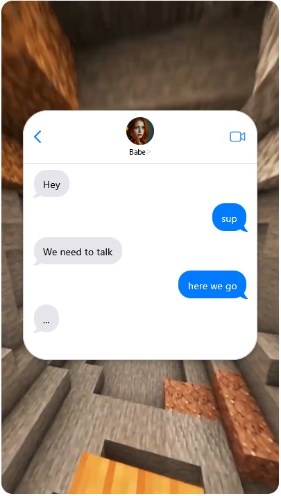 Fake Text Story option